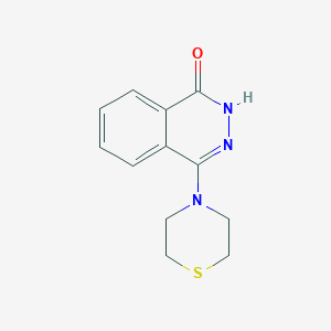 molecular formula C12H13N3OS B8486500 4-thiomorpholinophthalazin-1(2H)-one 