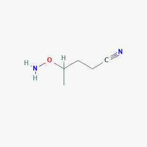 molecular formula C5H10N2O B8486517 4-(Aminooxy)pentanenitrile 
