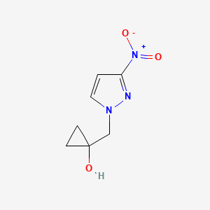 1-(3-Nitro-pyrazol-1-ylmethyl)-cyclopropanol