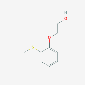 molecular formula C9H12O2S B8486554 o-(beta-Hydroxyethoxy)-thioanisole 