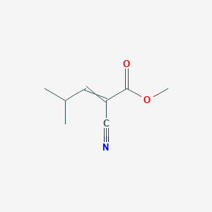 molecular formula C8H11NO2 B8486557 Methyl 2-cyano-4-methylpent-2-enoate CAS No. 60135-01-5
