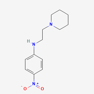 molecular formula C13H19N3O2 B8486564 N-(2-Piperidinoethyl)-4-nitroaniline 