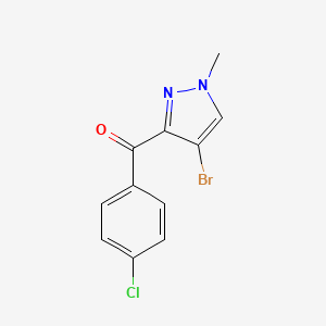 (4-bromo-1-methyl-1H-pyrazol-3-yl)(4-chlorophenyl)methanone