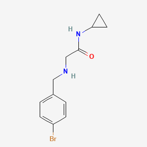 2-(4-Bromobenzylamino)-N-cyclopropylacetamide