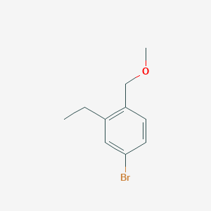 molecular formula C10H13BrO B8486637 4-Bromo-2-ethyl-1-methoxymethyl-benzene 