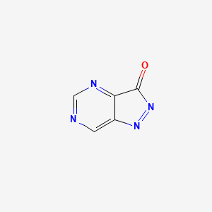 molecular formula C5H2N4O B8486647 Pyrazolopyrimidinone CAS No. 190281-17-5