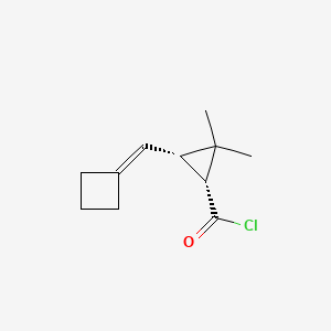 (1R,3S)-3-(cyclobutylidenemethyl)-2,2-dimethylcyclopropane-1-carbonyl chloride