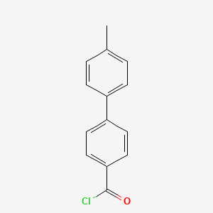molecular formula C14H11ClO B8486682 4'-Methyl-[1,1'-biphenyl]-4-carbonyl chloride 