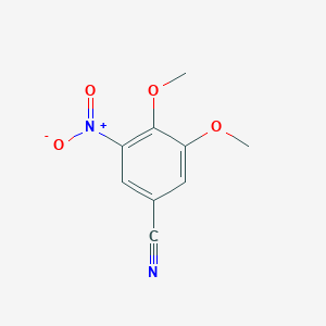 molecular formula C9H8N2O4 B8486711 3,4-Dimethoxy-5-nitrobenzonitrile 
