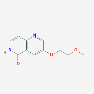 molecular formula C11H12N2O3 B8486742 3-(2-methoxyethoxy)-1,6-naphthyridin-5(6H)-one 
