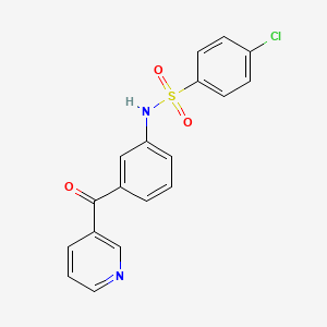 4-Chloro-N-[3-(pyridine-3-carbonyl)phenyl]benzene-1-sulfonamide
