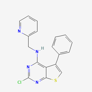 2-chloro-N-(2-pyridyl)methyl-5-phenylthieno[2,3-d]pyrimidin-4-ylamine