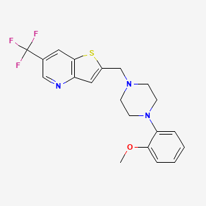 Thieno[3,2-b]pyridine,2-[[4-(2-methoxyphenyl)-1-piperazinyl]methyl]-6-(trifluoromethyl)-
