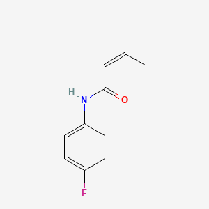 molecular formula C11H12FNO B8486862 2-Butenamide, N-(4-fluorophenyl)-3-methyl- 
