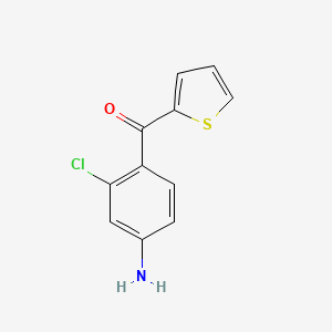 molecular formula C11H8ClNOS B8486904 3-Chloro-4-(2-thenoyl)aniline 