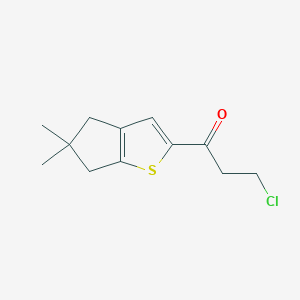 3-Chloro-1-(5,5-dimethyl-5,6-dihydro-4H-cyclopenta[b]thiophen-2-yl)propan-1-one