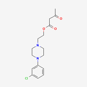 2-[4-(3-Chlorophenyl)piperazin-1-yl]ethyl 3-oxobutanoate