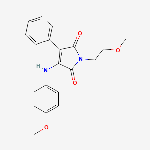 1-(2-Methoxyethyl)-3-[(4-methoxyphenyl)amino]-4-phenyl-1H-pyrrole-2,5-dione