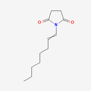 molecular formula C12H19NO2 B8487069 1-(Oct-1-EN-1-YL)pyrrolidine-2,5-dione CAS No. 919082-97-6