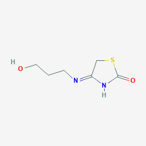 4-[(3-hydroxypropyl)amino]-1,3-thiazol-2(5H)-one
