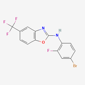 B8487200 N-(4-Bromo-2-fluorophenyl)-5-(trifluoromethyl)-1,3-benzoxazol-2-amine CAS No. 791594-53-1