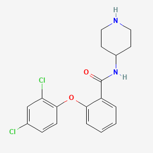 2-(2,4-dichlorophenoxy)-N-piperidin-4-ylbenzamide