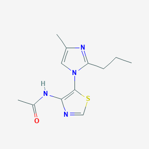 N-(5-(4-methyl-2-propyl-1H-imidazol-1-yl)thiazol-4-yl)acetamide