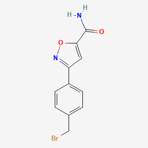 3-(4-Bromomethyl-phenyl)-isoxazole-5-carboxylic acid amide