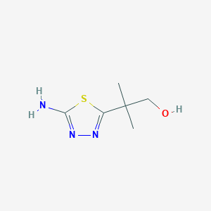 2-(5-Amino-1,3,4-thiadiazol-2-yl)-2-methyl-propan-1-ol