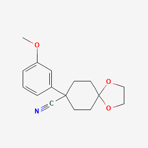 8-(3-Methoxyphenyl)-1,4-dioxaspiro[4.5]decane-8-carbonitrile
