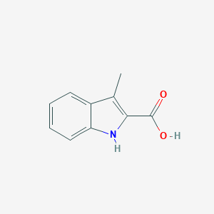molecular formula C10H9NO2 B084874 3-Methyl-1H-indole-2-carboxylic acid CAS No. 10590-73-5