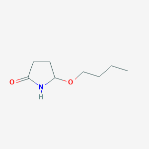 molecular formula C8H15NO2 B8487400 5-(1-Butyloxy) pyrrolidin-2-one 