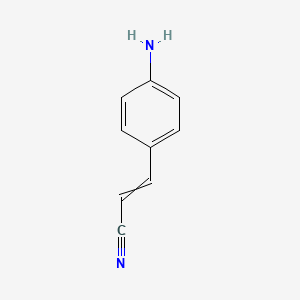 molecular formula C9H8N2 B8487569 4-Aminocinnamonitrile 