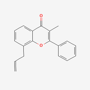molecular formula C19H16O2 B8487774 8-Allyl-3-methylflavone CAS No. 4412-35-5