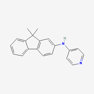 molecular formula C20H18N2 B8487963 N-(9,9-dimethylfluoren-2-yl)pyridin-4-amine 
