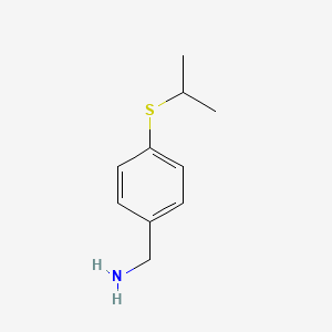 molecular formula C10H15NS B8488171 4-(Isopropylthio)benzylamine 