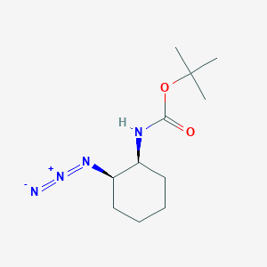 molecular formula C11H20N4O2 B8488219 tert-butyl N-[(1S,2R)-2-azidocyclohexyl]carbamate CAS No. 365996-29-8