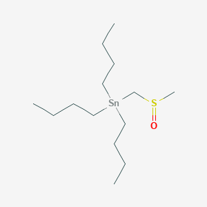 molecular formula C14H32OSSn B8488382 Tributyl[(methanesulfinyl)methyl]stannane CAS No. 54086-43-0