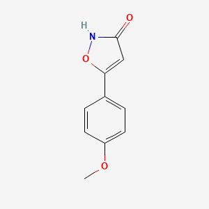 molecular formula C10H9NO3 B8488474 3-Hydroxy-5-(4-methoxyphenyl)isoxazole CAS No. 14678-10-5