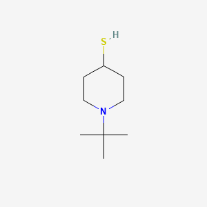 molecular formula C9H19NS B8488550 1-tert-Butylpiperidine-4-thiol 