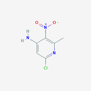 molecular formula C6H6ClN3O2 B8488603 6-Chloro-2-methyl-3-nitropyridin-4-amine 