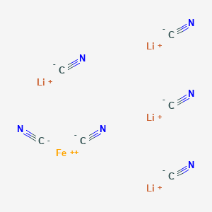 molecular formula C6FeLi4N6 B084887 LITHIUM FERROCYANIDE CAS No. 13601-18-8