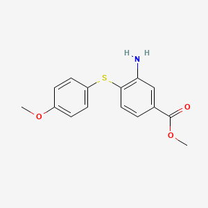 3-Amino-4-(4-methoxy-phenylsulfanyl)-benzoic acid methyl ester