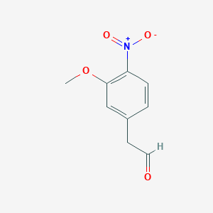 molecular formula C9H9NO4 B8488861 2-(3-methoxy-4-nitrophenyl)acetaldehyde 