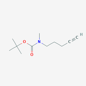 molecular formula C11H19NO2 B8488869 tert-butyl methyl(pent-4-yn-1-yl)carbamate 