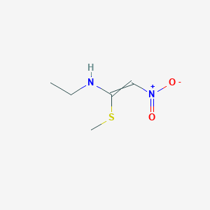 N-Ethyl-1-(methylsulfanyl)-2-nitroethen-1-amine