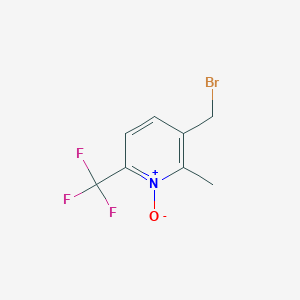 3-(Bromomethyl)-2-methyl-6-(trifluoromethyl)pyridine 1-oxide