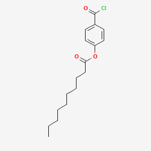 molecular formula C17H23ClO3 B8489076 4-(Chlorocarbonyl)phenyl decanoate CAS No. 61097-00-5