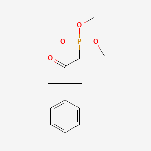 molecular formula C13H19O4P B8489080 Dimethyl 3-methyl-2-oxo-3-phenylbutylphosphonate CAS No. 87929-30-4