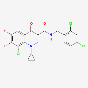 3-Quinolinecarboxamide,8-chloro-1-cyclopropyl-n-[(2,4-dichlorophenyl)methyl]-6,7-difluoro-1,4-dihydro-4-oxo-
